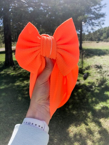 Neon Orange Headwrap 0-6mo